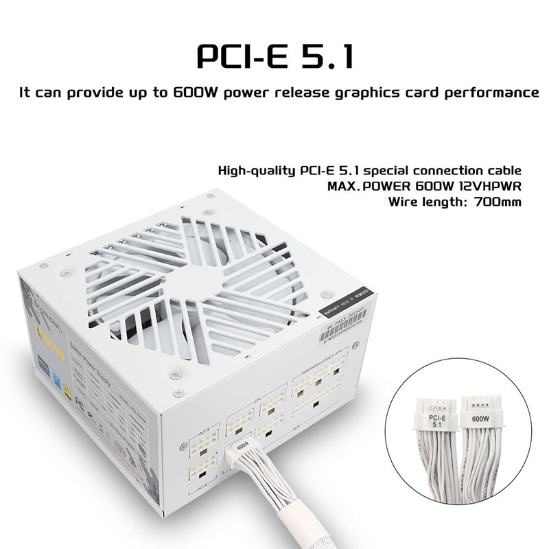 White 750w 850w 1000W 1200W Wa - Modular Power Supply review and price
